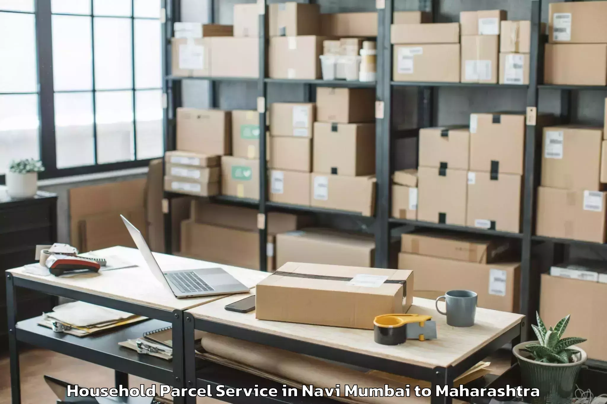 Top Navi Mumbai to Murtajapur Household Parcel Available